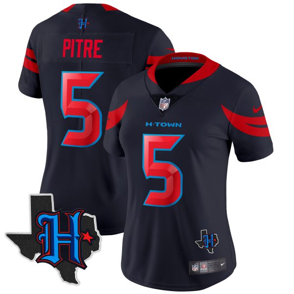 Women's Houston Texans 2024 Texas Patch Vapor Limited Jersey V3 - All Stitched - Image 16