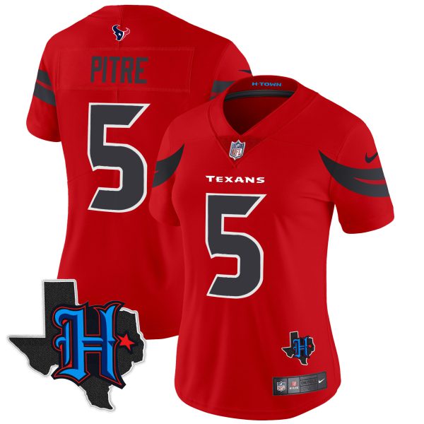 Women's Houston Texans 2024 Texas Patch Vapor Limited Jersey V3 - All Stitched - Image 24
