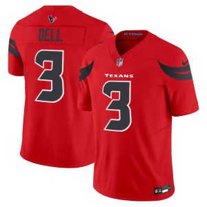 Tank Dell Houston Texans Red Jersey - All Stitched