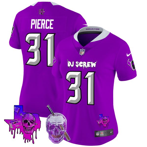 Women's Houston Texans DJ Screw Vapor Limited Jersey - All Stitched - Image 7