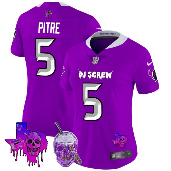 Women's Houston Texans DJ Screw Vapor Limited Jersey - All Stitched - Image 9
