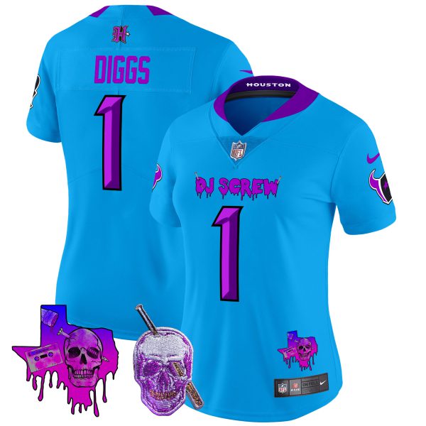 Women's Houston Texans DJ Screw Vapor Limited Jersey - All Stitched - Image 12