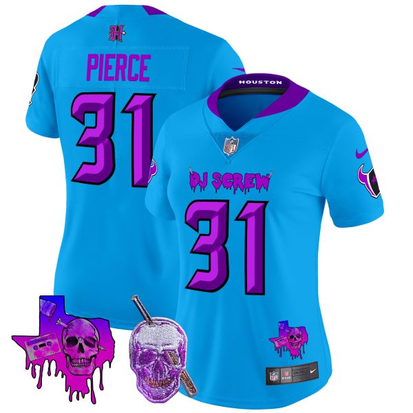 Women's Houston Texans DJ Screw Vapor Limited Jersey - All Stitched - Image 16