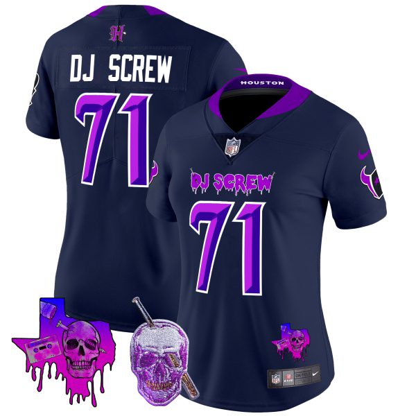 Women's Houston Texans DJ Screw Vapor Limited Jersey - All Stitched - Image 19