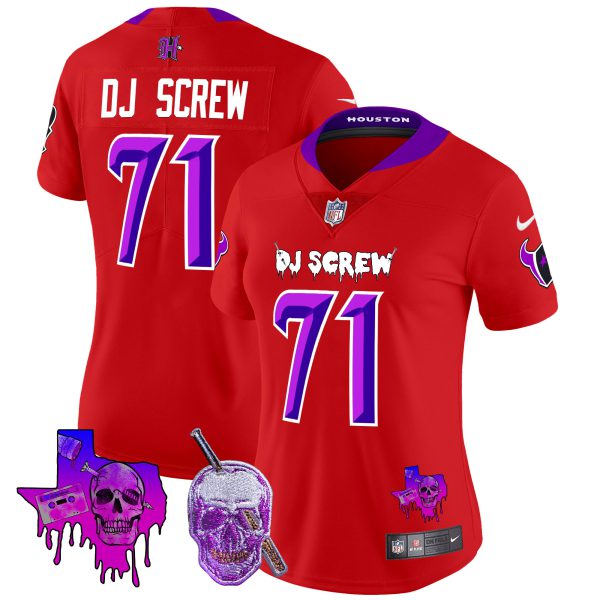 Women's Houston Texans DJ Screw Vapor Limited Jersey - All Stitched - Image 28