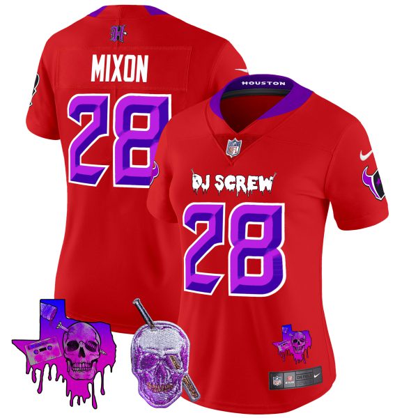 Women's Houston Texans DJ Screw Vapor Limited Jersey - All Stitched - Image 31