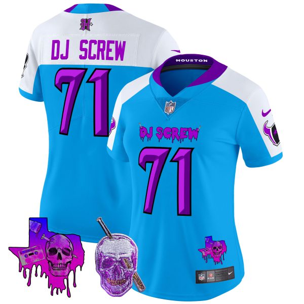 Women's Houston Texans DJ Screw Vapor Limited Jersey - All Stitched - Image 37