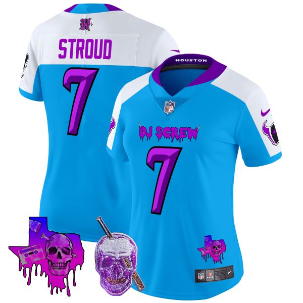 Women's Houston Texans DJ Screw Vapor Limited Jersey - All Stitched - Image 38