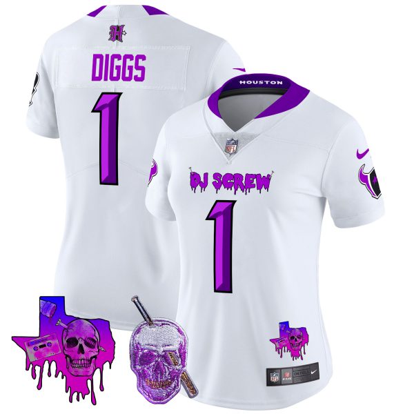 Women's Houston Texans DJ Screw Vapor Limited Jersey - All Stitched - Image 48
