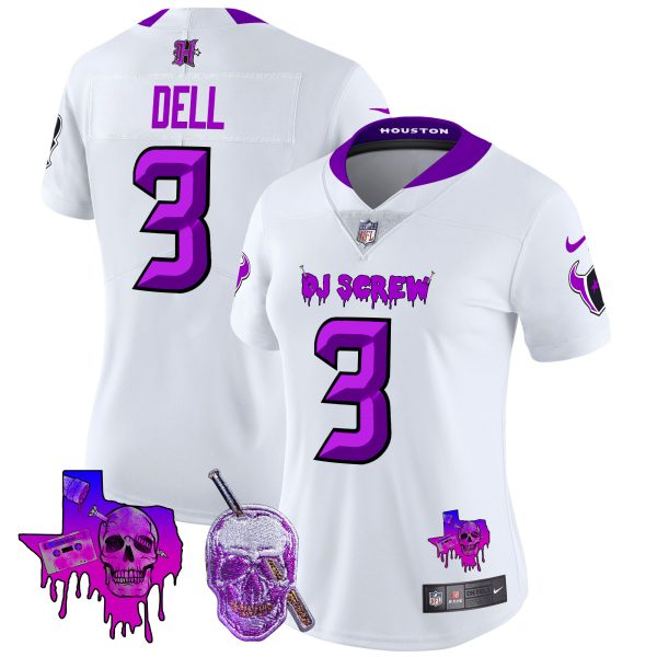 Women's Houston Texans DJ Screw Vapor Limited Jersey - All Stitched - Image 50