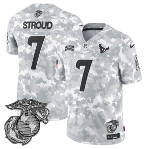 C.J. Stroud Houston Texans 2024 Salute to Service Marine Corps Jersey - All Stitched