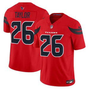 Houston Texans J. J. Taylor Red Jersey - All Stitched