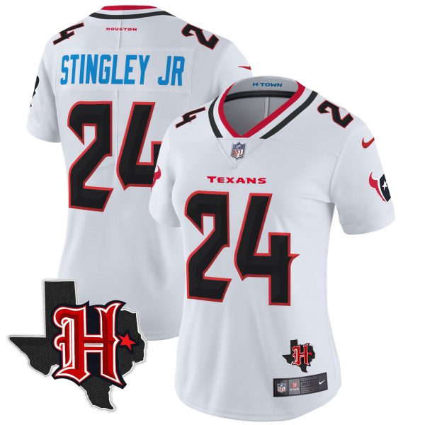 Women's Houston Texans 2024 Texas Patch Vapor Limited Jersey V5 - All Stitched - Image 5