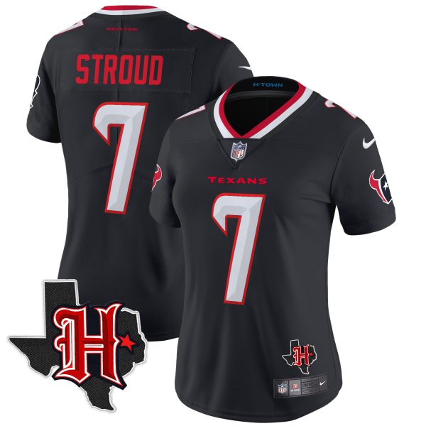 Women's Houston Texans 2024 Texas Patch Vapor Limited Jersey V5 - All Stitched - Image 9