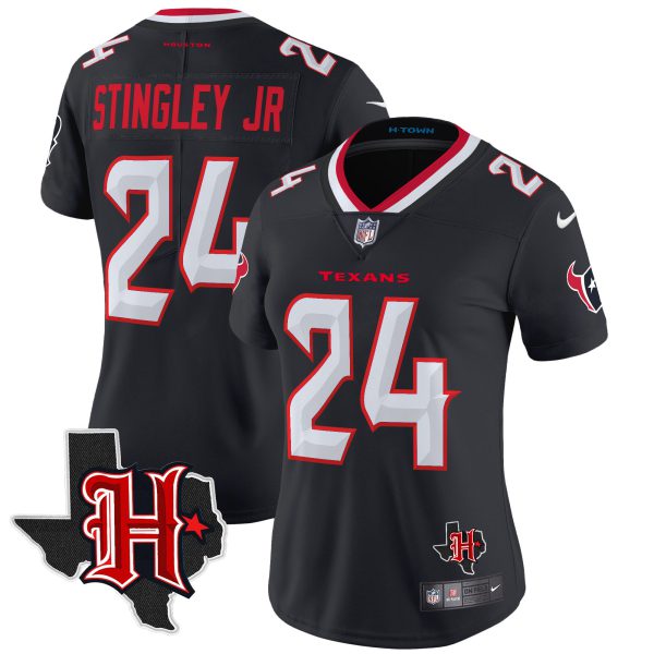 Women's Houston Texans 2024 Texas Patch Vapor Limited Jersey V5 - All Stitched - Image 13