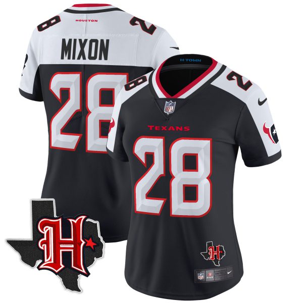 Women's Houston Texans 2024 Texas Patch Vapor Limited Jersey V5 - All Stitched - Image 19