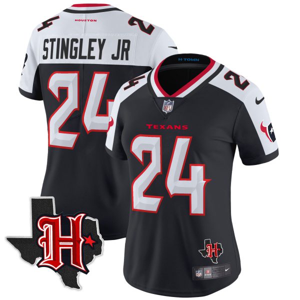 Women's Houston Texans 2024 Texas Patch Vapor Limited Jersey V5 - All Stitched - Image 21