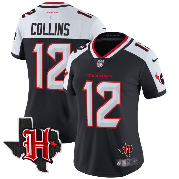 Women's Houston Texans 2024 Texas Patch Vapor Limited Jersey V5 - All Stitched - Image 24