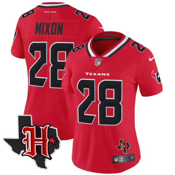 Women's Houston Texans 2024 Texas Patch Vapor Limited Jersey V5 - All Stitched - Image 27