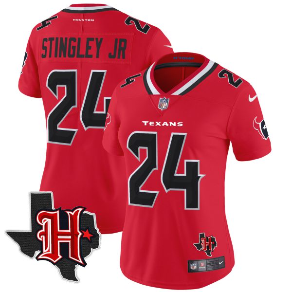 Women's Houston Texans 2024 Texas Patch Vapor Limited Jersey V5 - All Stitched - Image 29