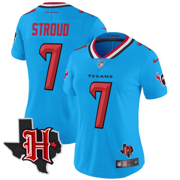 Women's Houston Texans 2024 Texas Patch Vapor Limited Jersey V5 - All Stitched - Image 33