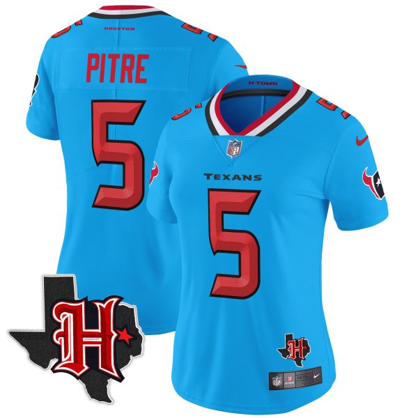 Women's Houston Texans 2024 Texas Patch Vapor Limited Jersey V5 - All Stitched - Image 39