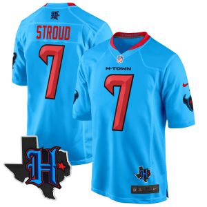 Men's Houston Texans 2024 Texas Patch Game Jersey - All Stitched