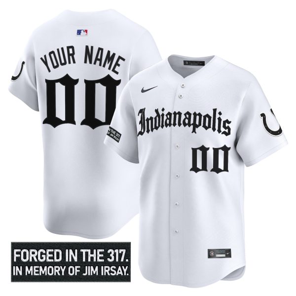 Indianapolis Colts 'Jim Irsay Tribute' Vapor Baseball Cutsom Jersey - All Stitched - Image 2