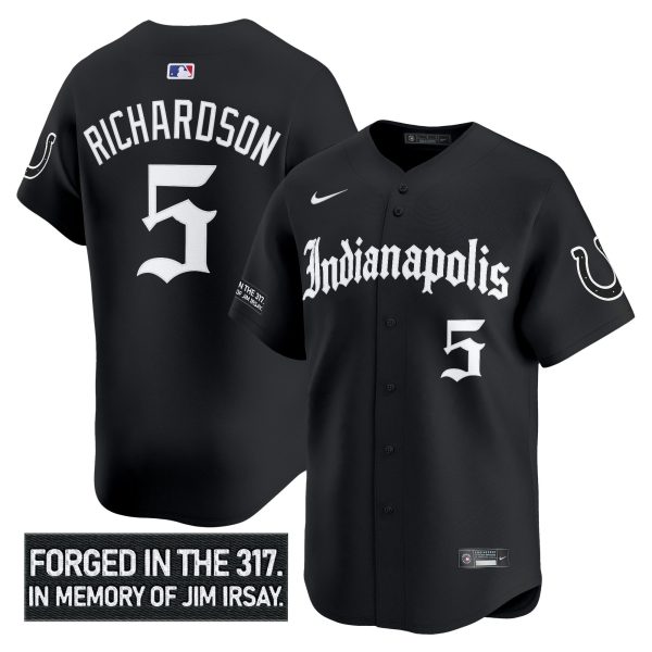 Men's Indianapolis Colts 'Jim Irsay Tribute' Vapor Baseball Jersey - All Stitched - Image 3
