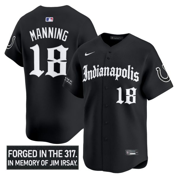 Men's Indianapolis Colts 'Jim Irsay Tribute' Vapor Baseball Jersey - All Stitched - Image 5