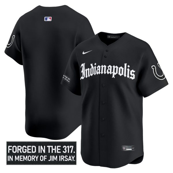 Men's Indianapolis Colts 'Jim Irsay Tribute' Vapor Baseball Jersey - All Stitched - Image 8