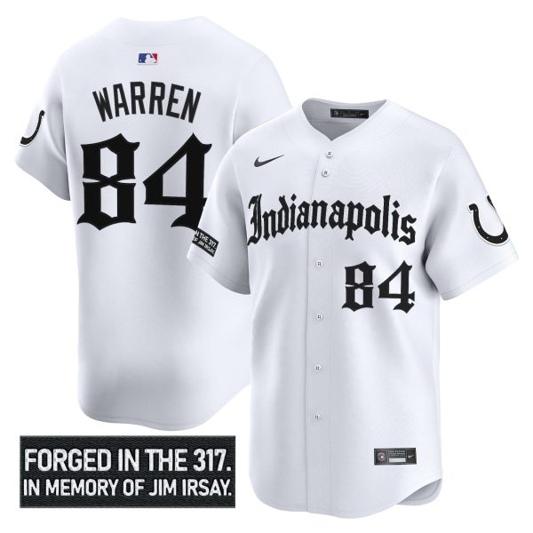 Men's Indianapolis Colts 'Jim Irsay Tribute' Vapor Baseball Jersey - All Stitched - Image 10