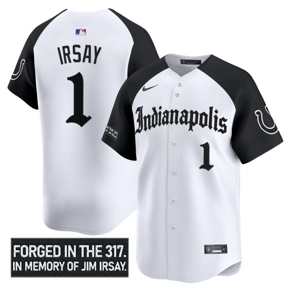 Men's Indianapolis Colts 'Jim Irsay Tribute' Vapor Baseball Jersey - All Stitched - Image 17