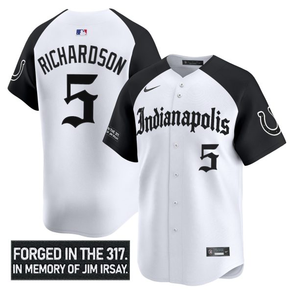 Men's Indianapolis Colts 'Jim Irsay Tribute' Vapor Baseball Jersey - All Stitched - Image 19