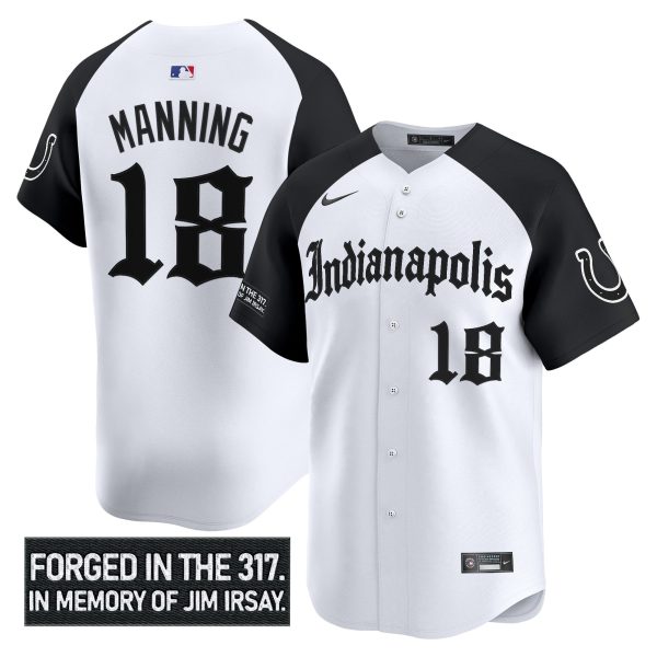 Men's Indianapolis Colts 'Jim Irsay Tribute' Vapor Baseball Jersey - All Stitched - Image 21