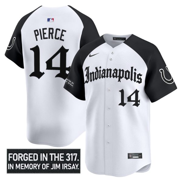 Men's Indianapolis Colts 'Jim Irsay Tribute' Vapor Baseball Jersey - All Stitched - Image 22