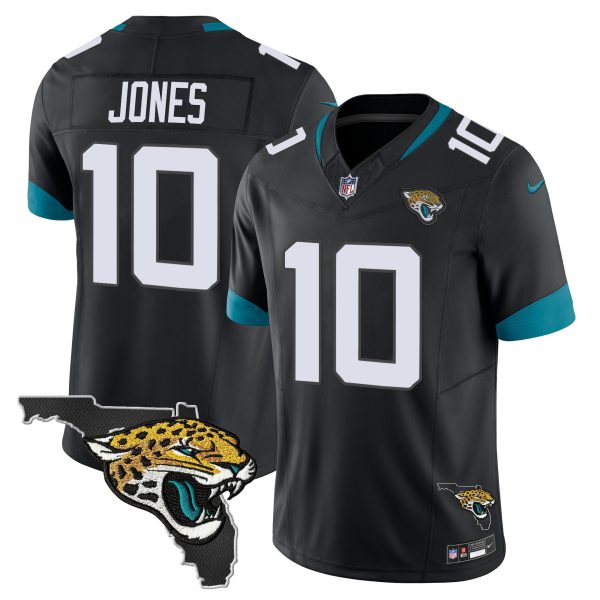 Mac Jones Jacksonville Jaguars Florida Patch Vapor Jersey - All Stitched - Image 5
