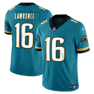 Trevor Lawrence Jacksonville Jaguars Prowler Throwback Jersey - All Stitched