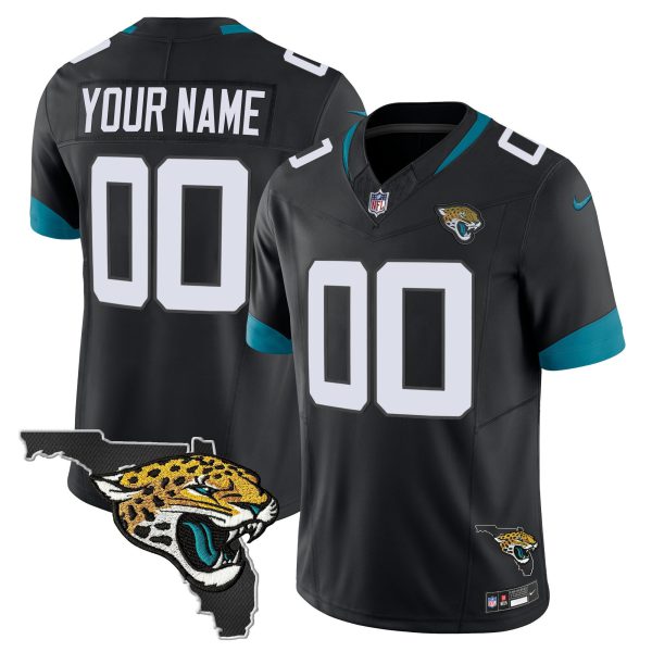 Jacksonville Jaguars Florida Patch Vapor Custom Jersey - All Stitched - Image 5