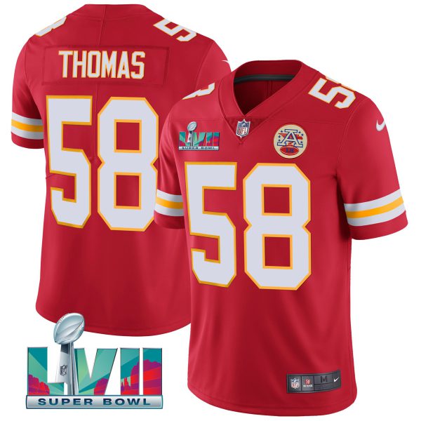 Youth's Chiefs Super Bowl LVII Vapor Player Jersey - All Stitched - Image 5