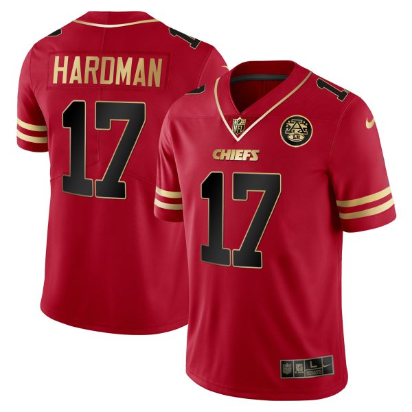 Men's Chiefs Vapor Black Red Gold Limited - All Stitched - Image 4