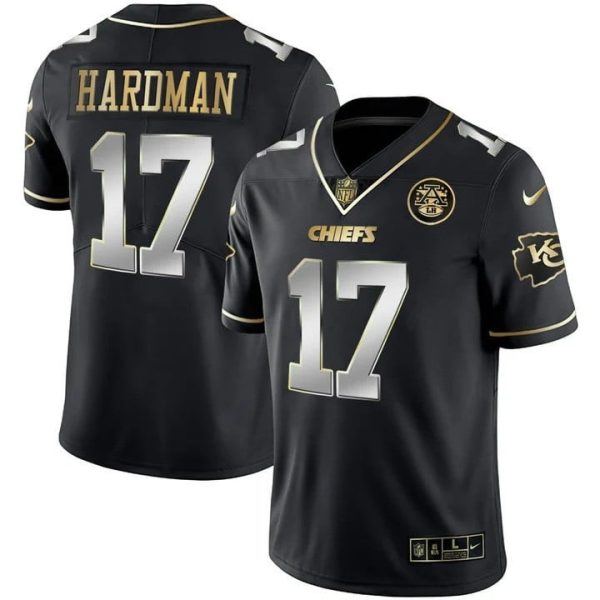 Men's Chiefs Vapor Black Red Gold Limited - All Stitched - Image 12