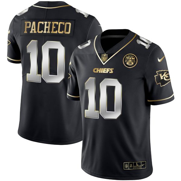 Men's Chiefs Vapor Black Red Gold Limited - All Stitched - Image 14