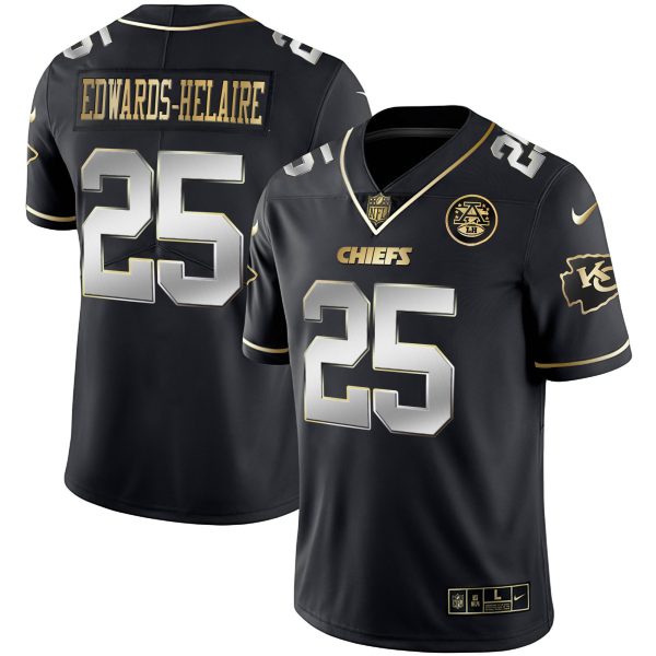 Men's Chiefs Vapor Black Red Gold Limited - All Stitched - Image 15
