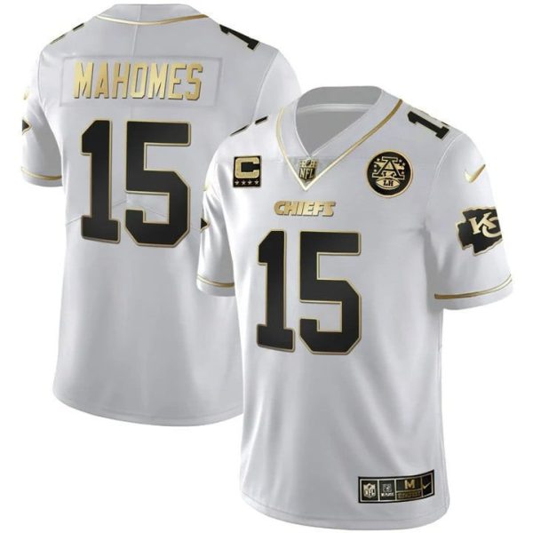 Men's Chiefs Vapor Black Red Gold Limited - All Stitched - Image 17