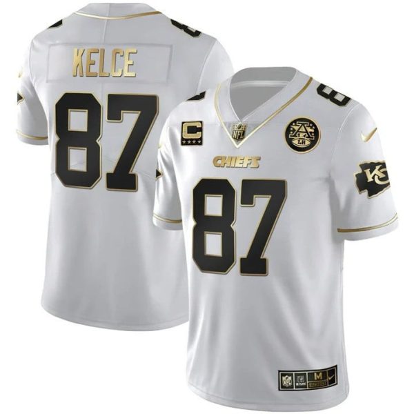Men's Chiefs Vapor Black Red Gold Limited - All Stitched - Image 18