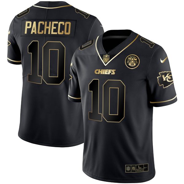 Men's Chiefs Vapor Black Red Gold Limited - All Stitched - Image 30