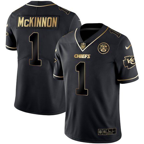 Men's Chiefs Vapor Black Red Gold Limited - All Stitched - Image 32