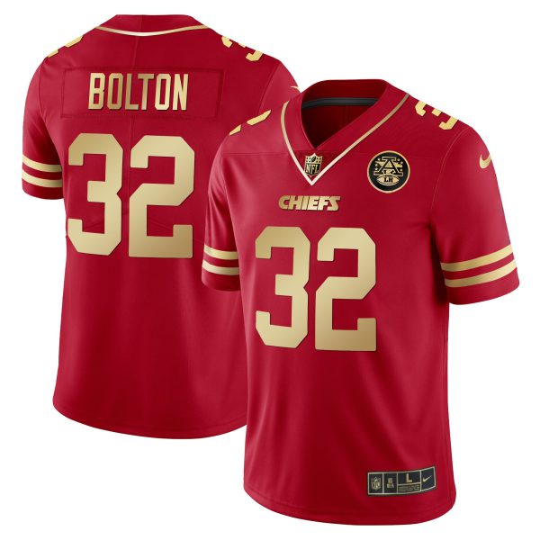 Men's Chiefs Vapor Black Red Gold Limited - All Stitched - Image 43