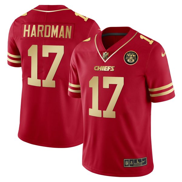Men's Chiefs Vapor Black Red Gold Limited - All Stitched - Image 44